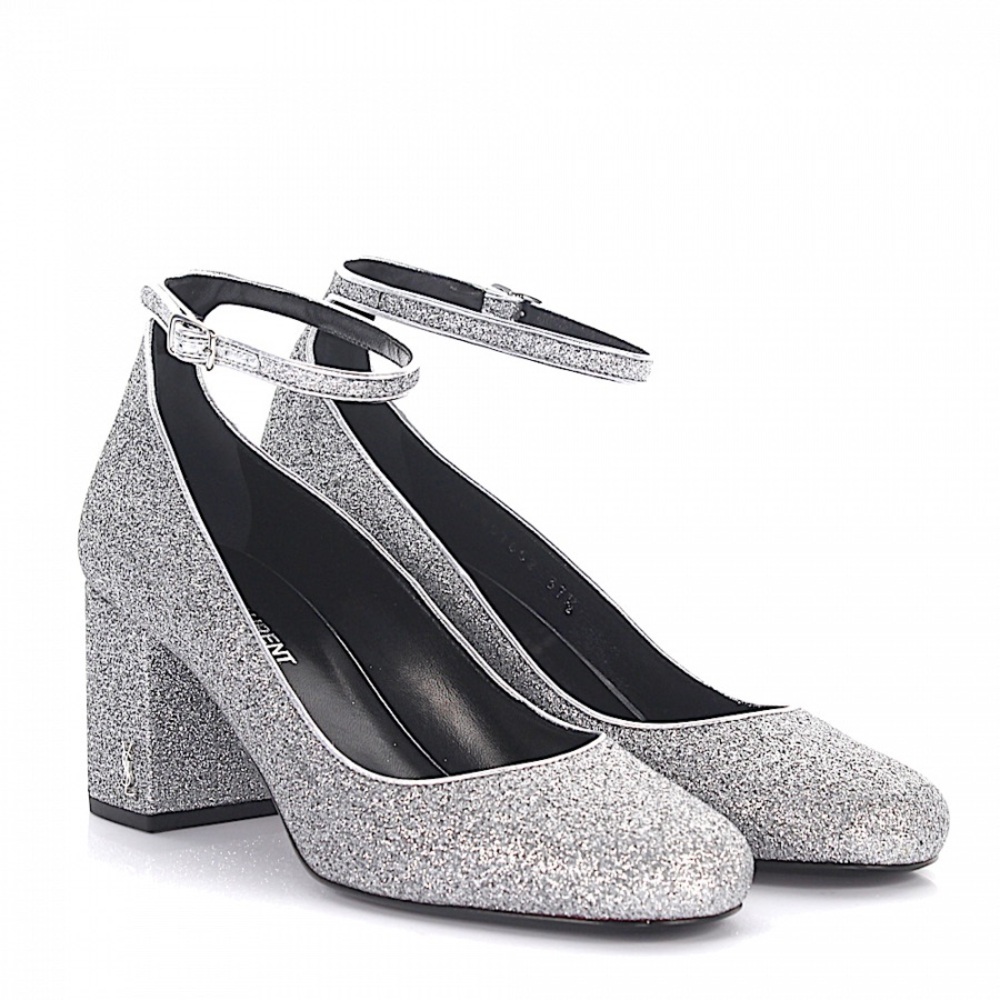 YSL | Pumps Glitter | Silver